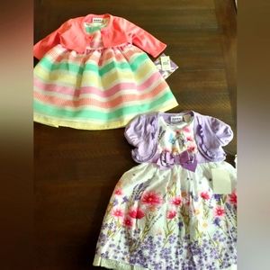 12-18 Months Toddler 4 Piece Cardigan and Dress Bundle